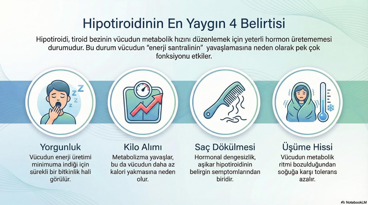Hipotiroidinin yaygın belirtileri
