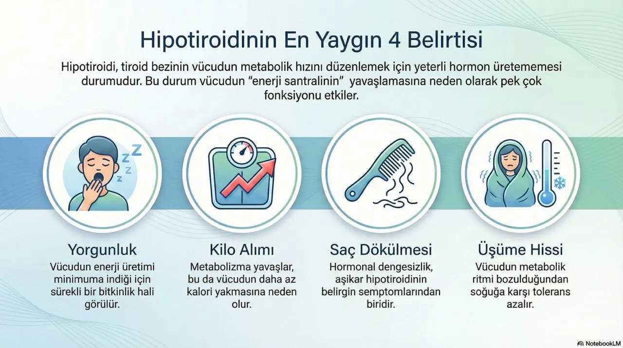 Hipotiroidinin yaygın belirtileri