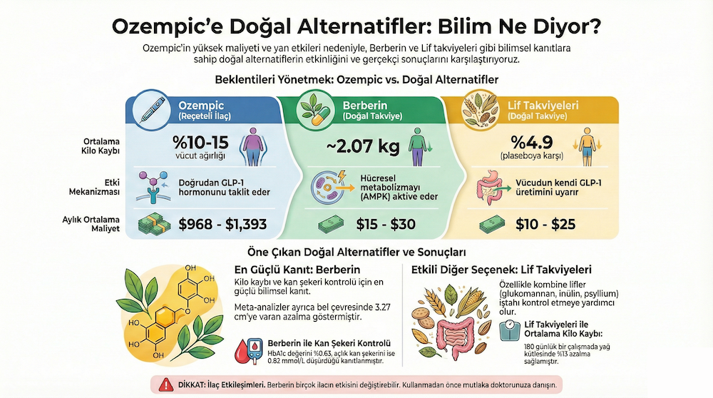 Doğal Ozempic Alternatifleri İnfografik
