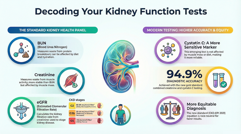 kidney function tests infographic