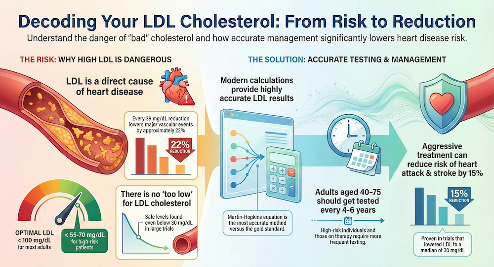 LDL Cholesterol Test Infographic