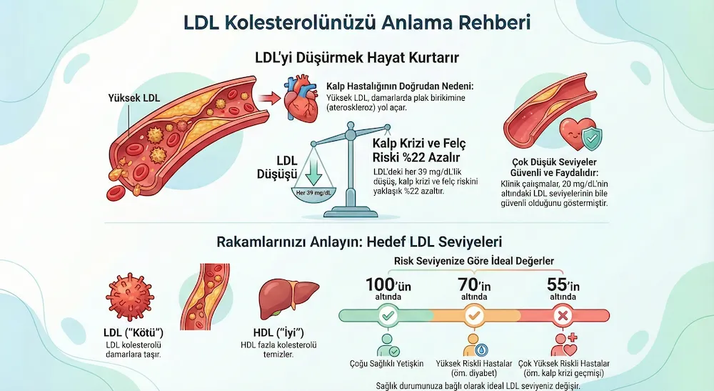 LDL Kolesterol Testi İnfografik