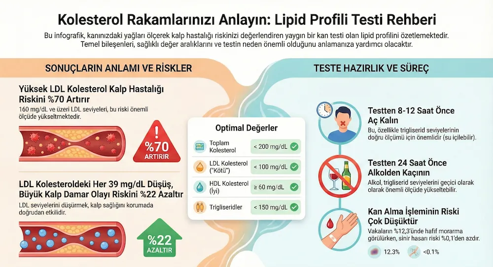 lipid profil testi infografik