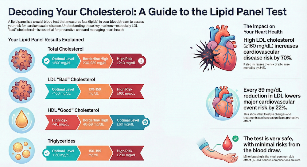 Lipid Profile Test Infographic