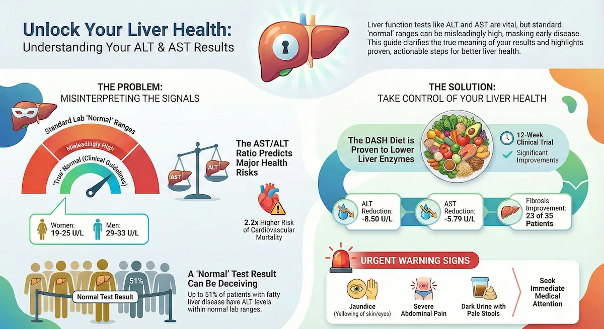 liver function tests alt ast infographic