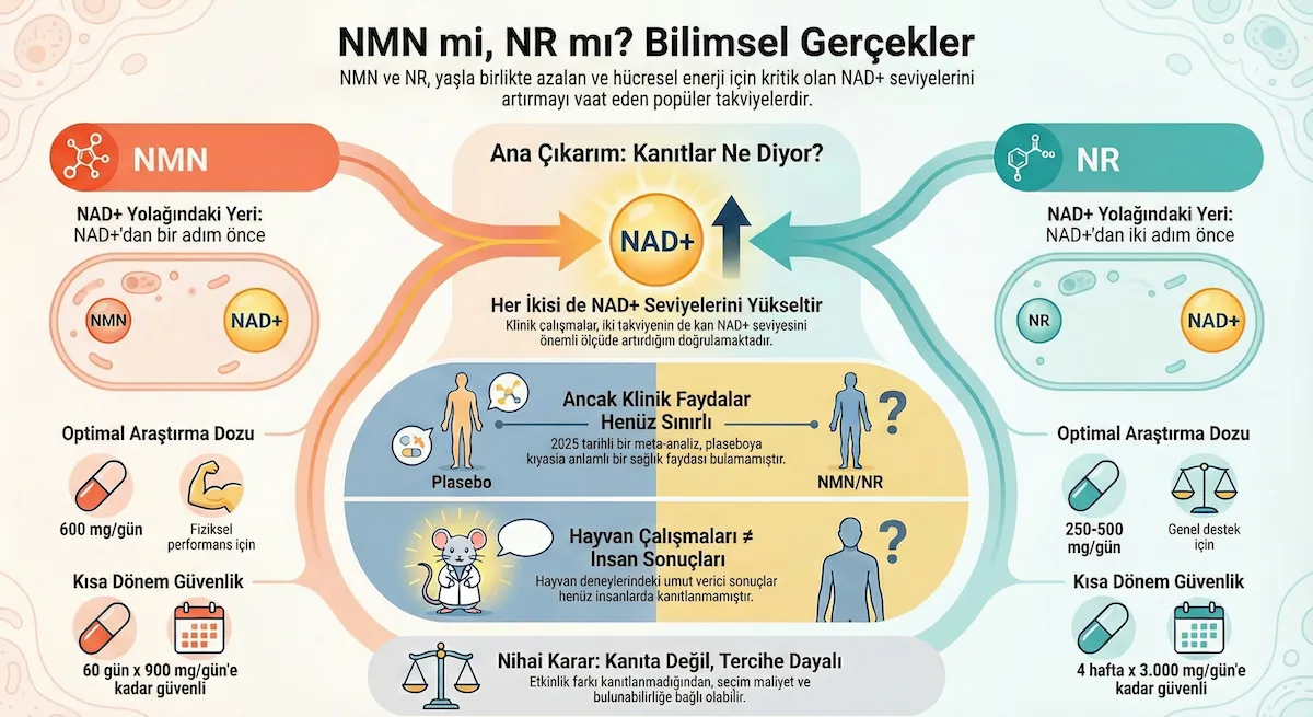 NMN vs NR İnfografik