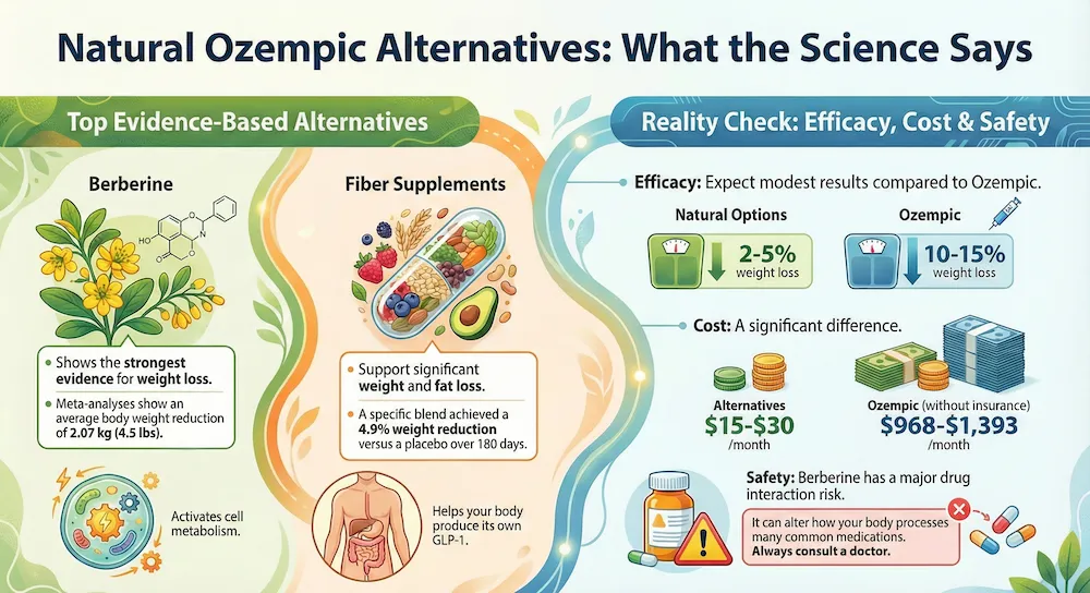 Ozempic Natural Alternatives Infographic