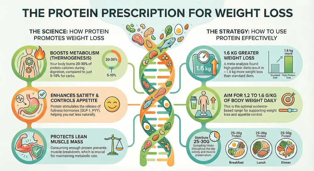 Protein Weight Loss Infographic