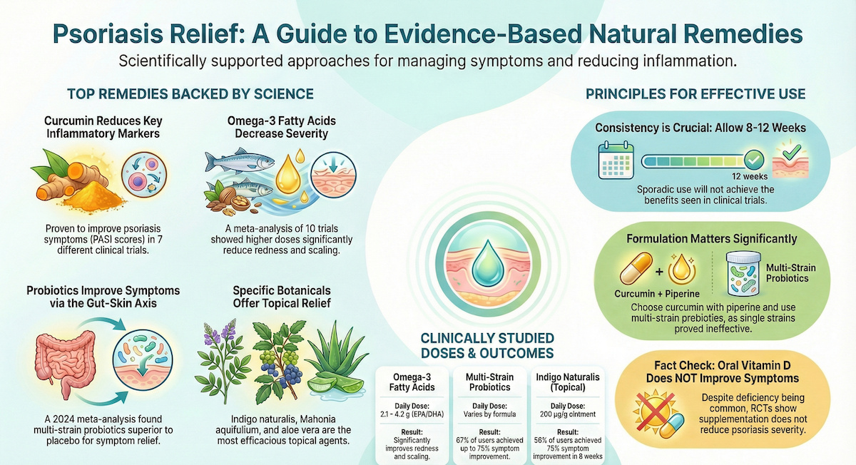 psoriasis natural remedies infographic