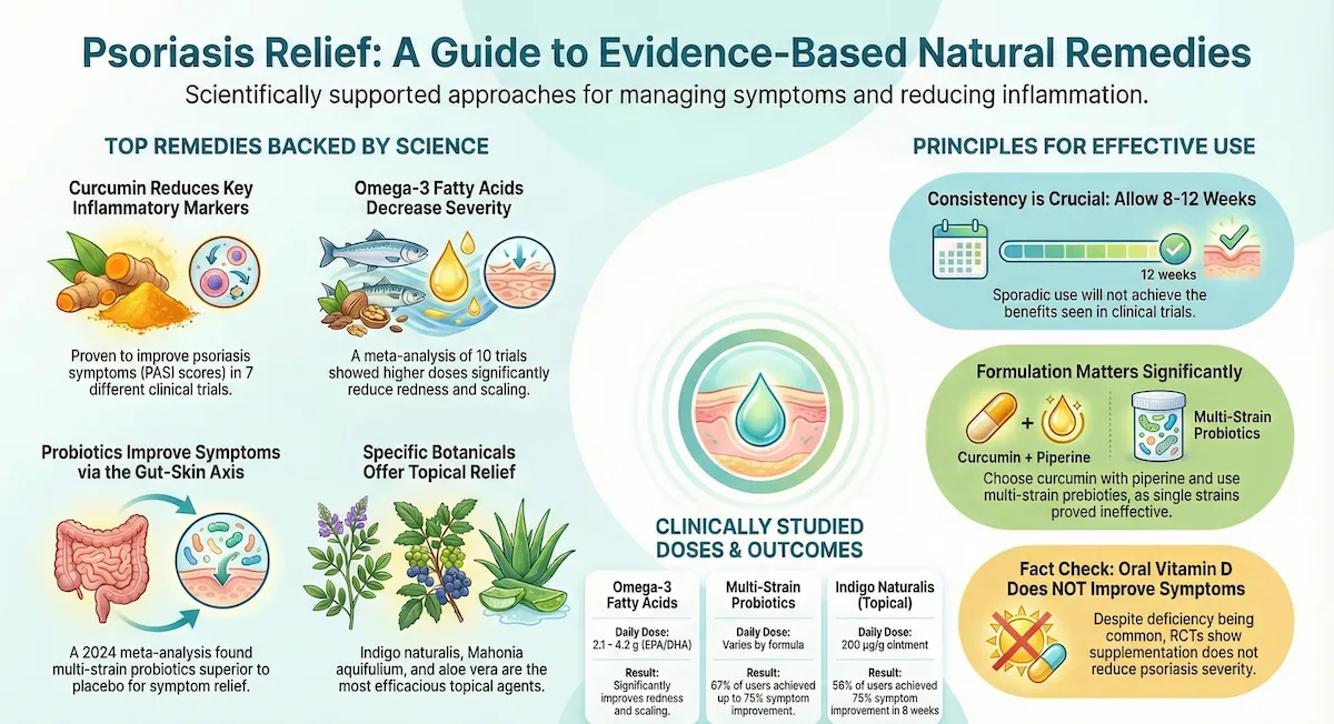 psoriasis natural remedies infographic