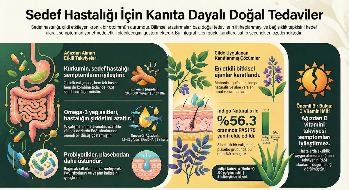 sedef hastalığı doğal tedavisi infografik