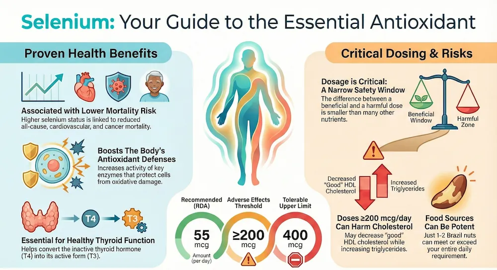 selenium benefits infographic
