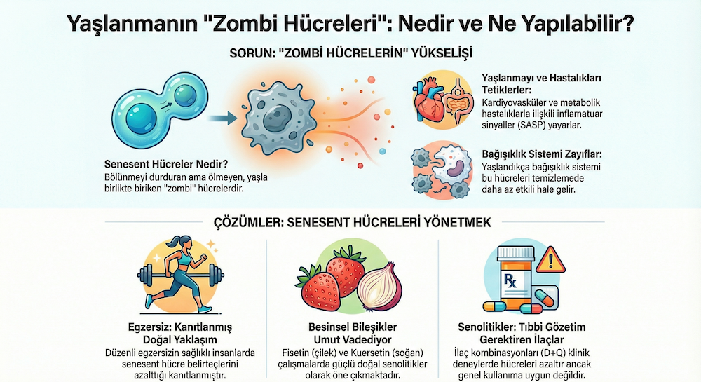 Senesens Hücreler  İnfografik
