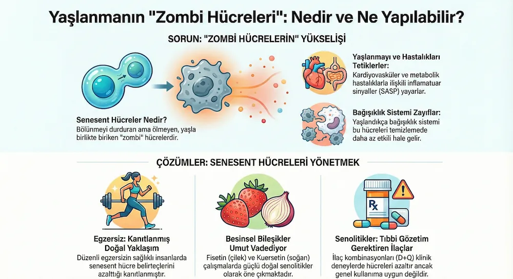 Senesens Hücreler  İnfografik
