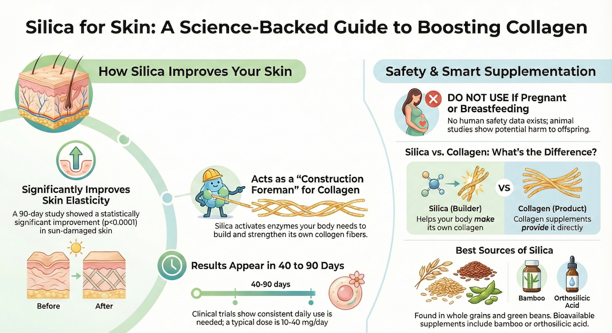 Silica Skin Benefits Infographic
