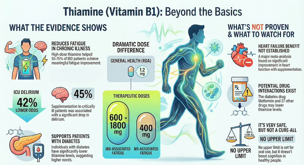 thiamine b1 benefits infographic
