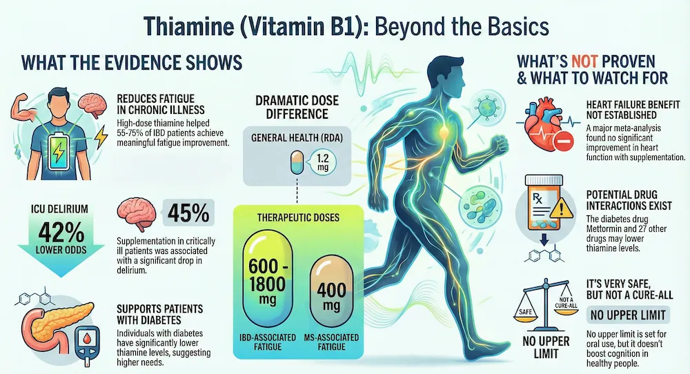 thiamine b1 benefits infographic