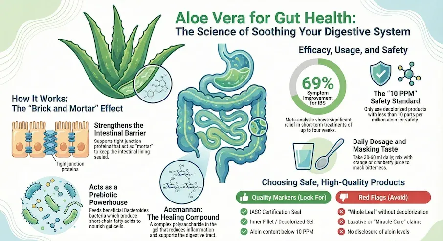 aloe vera juice benefits infographic