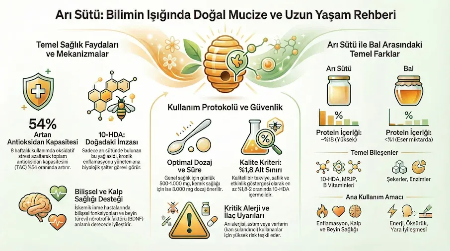 ari sutu faydalari infografik