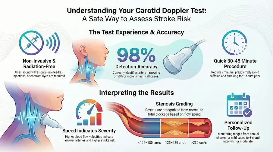 carotid doppler test infographic