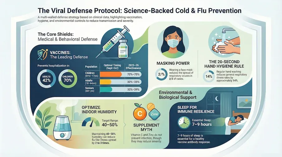 cold flu prevention infographic