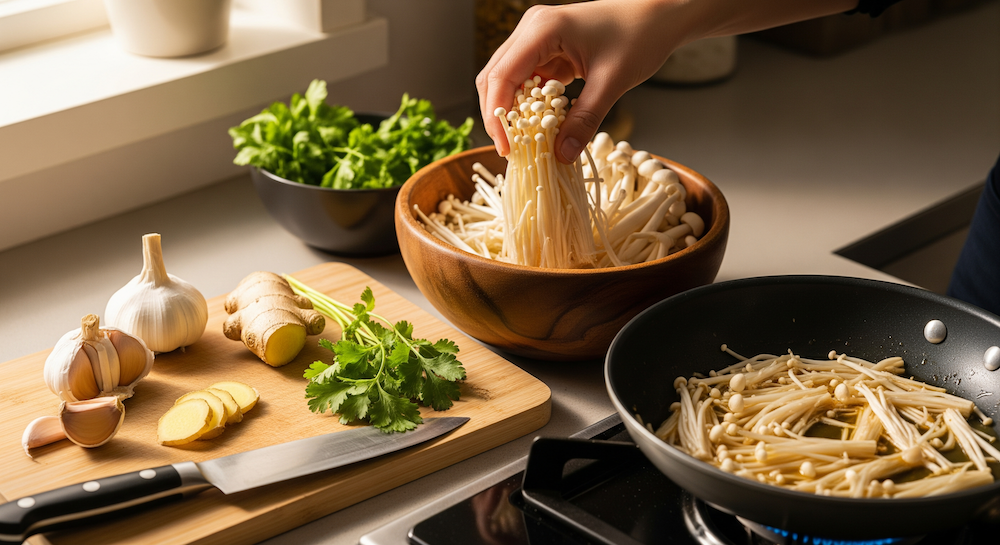 Enoki Mushroom Tea: The Japanese Secret for Belly Fat?