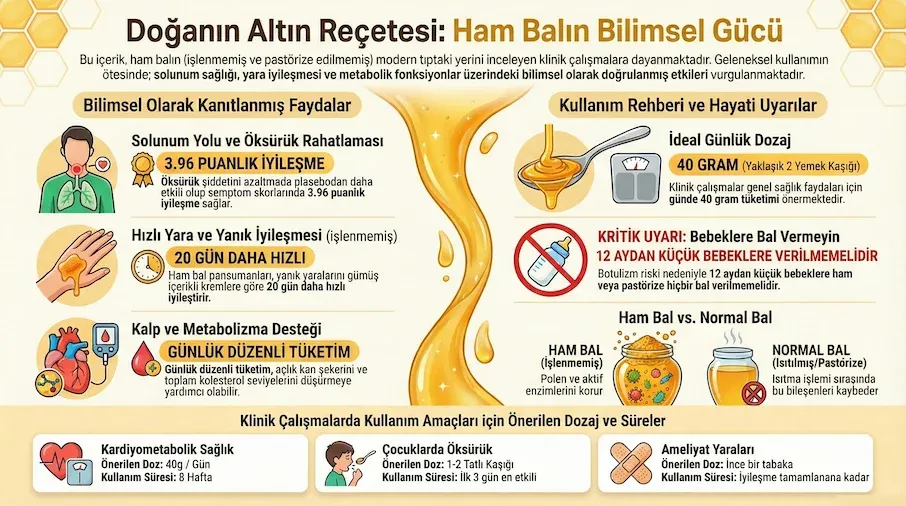 ham bal faydalari infografik