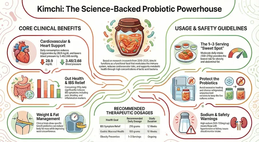 kimchi benefits infographic