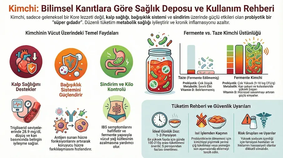 kimchi faydalari infografik