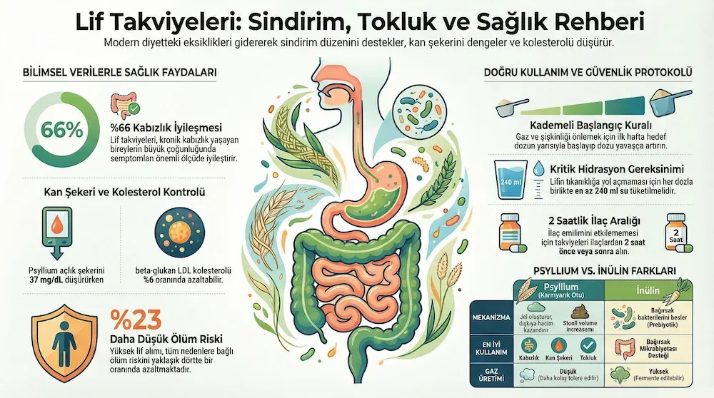 Lif Takviyeleri İnfografik