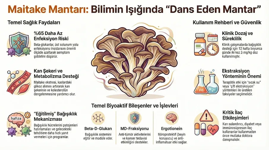 maitake mantari infografik