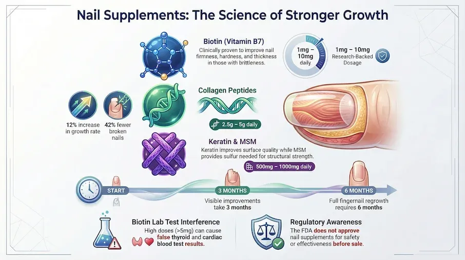 nail supplements infographic