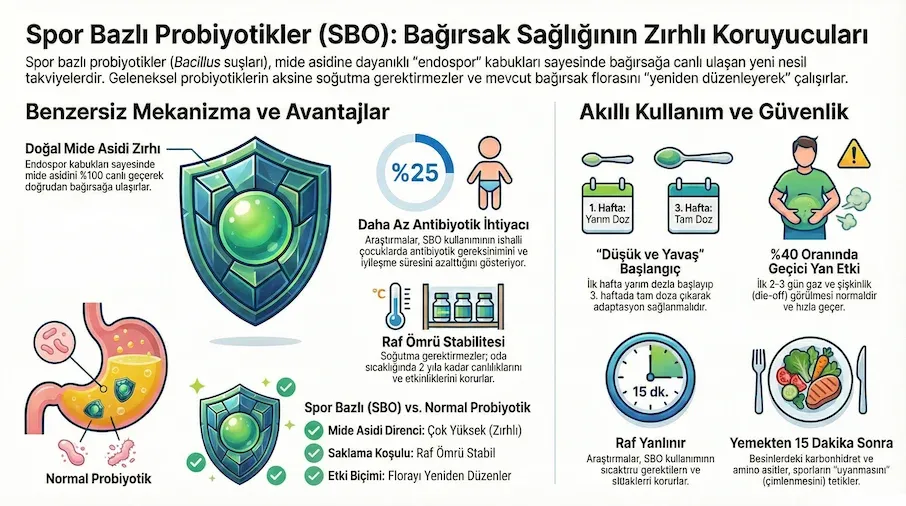 spor bazli probiyotikler infografik