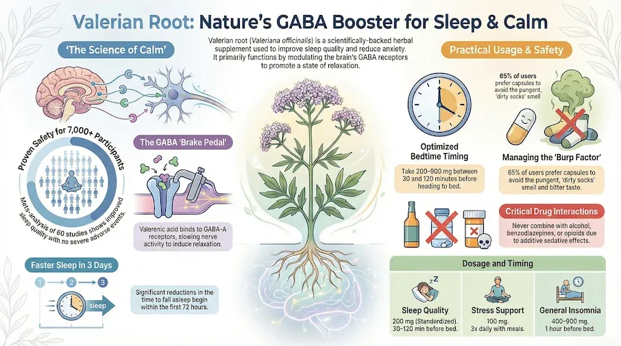 valerian root infographic