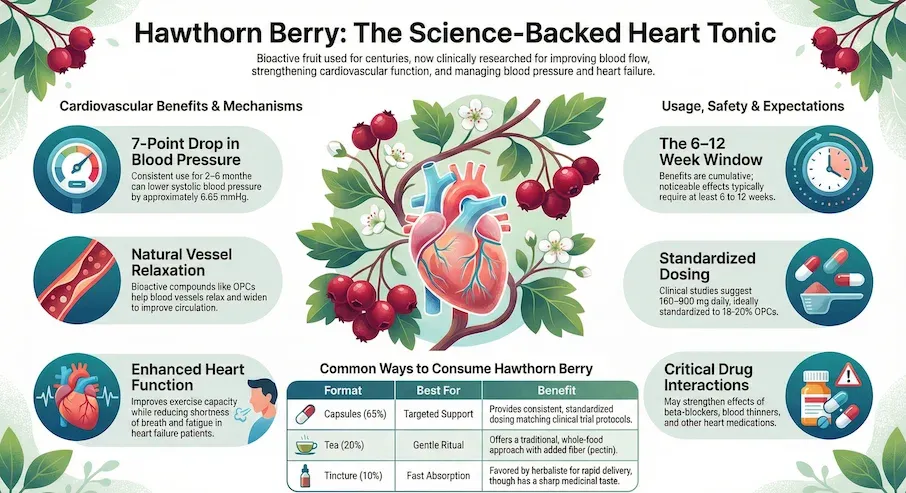 hawthorn berry infographic